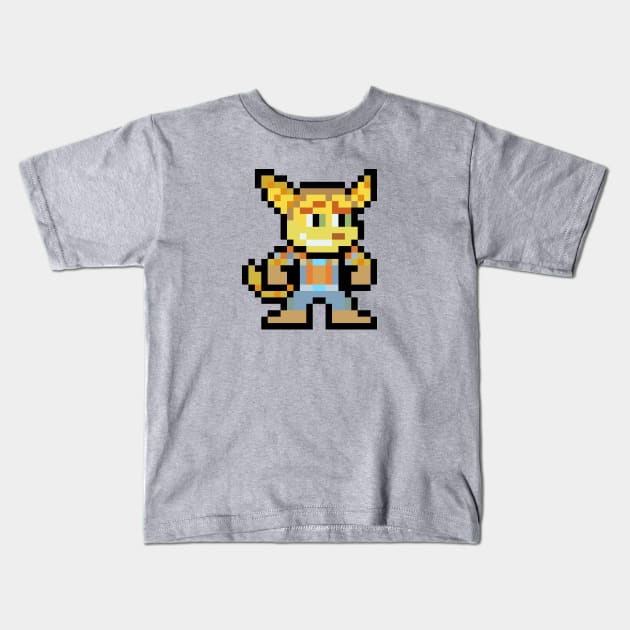 16-Bit Retro Ratchet Kids T-Shirt by Voicetek